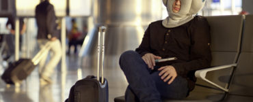 Ostrich Pillow: airport sleeper