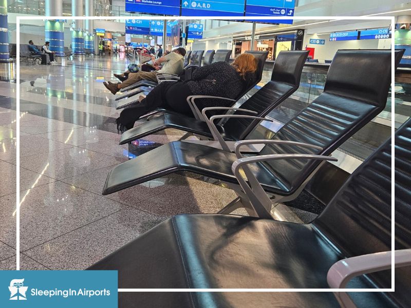 sleeping in dubai airport