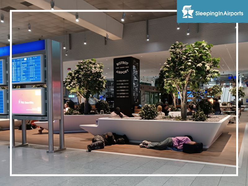 sleeping in frankfurt airport